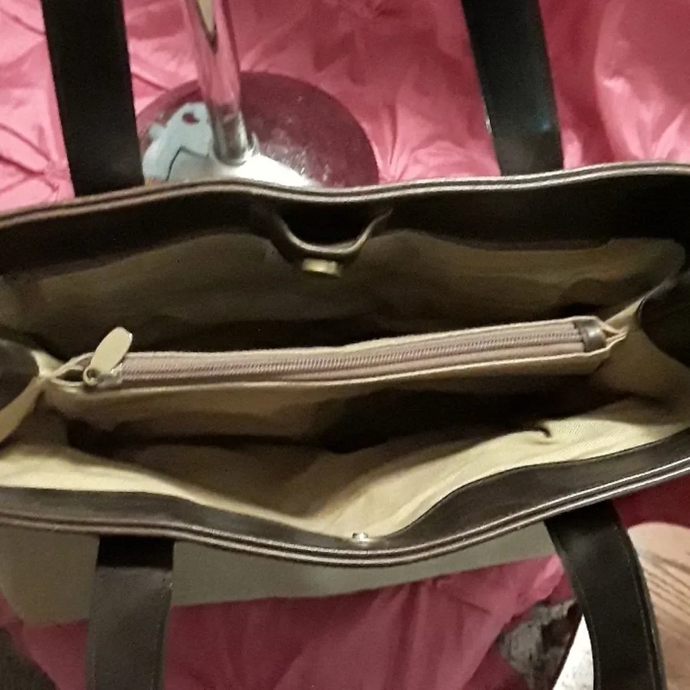 Liz Claiborne Tan and Brown Large Purse